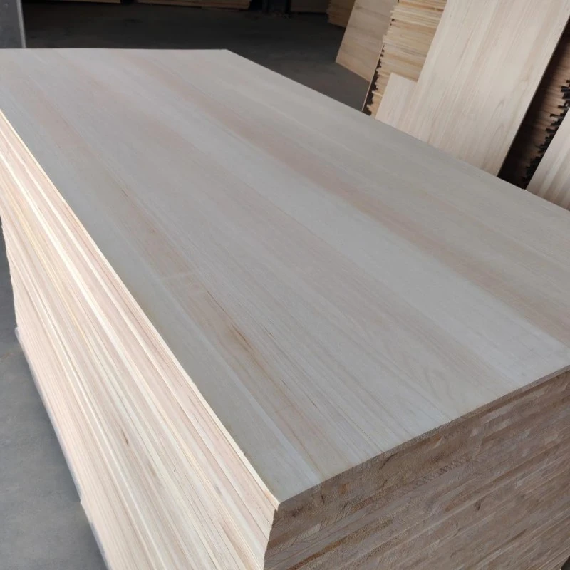 Viegls Paulownia Edge Līmētais Dēlis E0 Līme 1220*2440mm Garderobes plauktam DIY Craft
